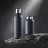 Branded Promotional NORDIC VACUUM FOOD THERMO FLASK AND STEEL VACUUM THERMO FLASK SET in Grey from Concept Incentives