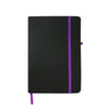 Branded Promotional EBONY BLACK NOTE BOOK in Purple Notebook from Concept Incentives.