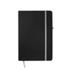 Branded Promotional EBONY BLACK NOTE BOOK in Grey Notebook from Concept Incentives.