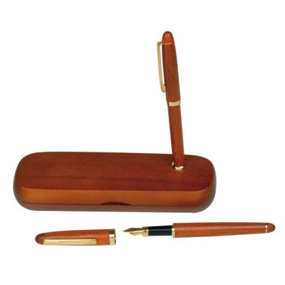 Branded Promotional OXFORD ROSEWOOD WRITING SET in Wood Pen Set From Concept Incentives.