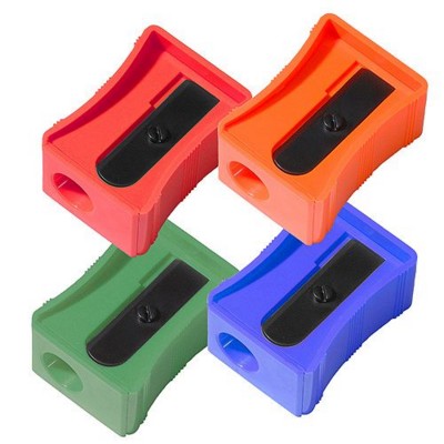 Branded Promotional LARGE MAXI PLASTIC PENCIL SHARPENER Pencil Sharpener From Concept Incentives.