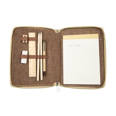 Branded Promotional PENCIL CASE with Writing Items & Memo Pad Writing Set From Concept Incentives.