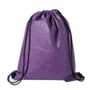 Branded Promotional CHECKER NON-WOVEN SPORTS BAG PURPLE-BLACK Bag From Concept Incentives.