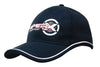 Branded Promotional BRUSHED HEAVY COTTON BASEBALL CAP with Piping on Peak & Crown Baseball Cap From Concept Incentives.