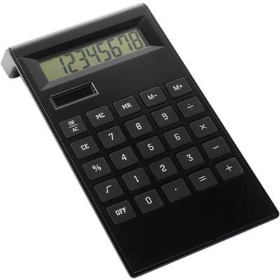 Branded Promotional DESK CALCULATOR in Black Calculator From Concept Incentives.