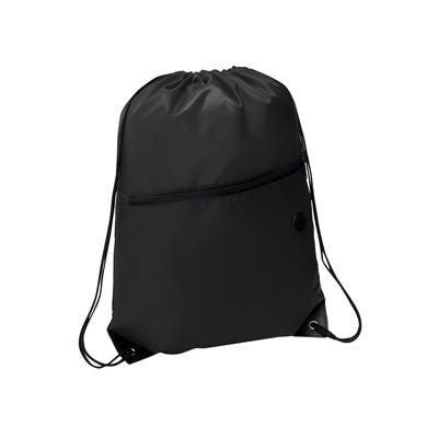 Branded Promotional RIO SPORTS PACK with Front Zipper in Black Bag From Concept Incentives.