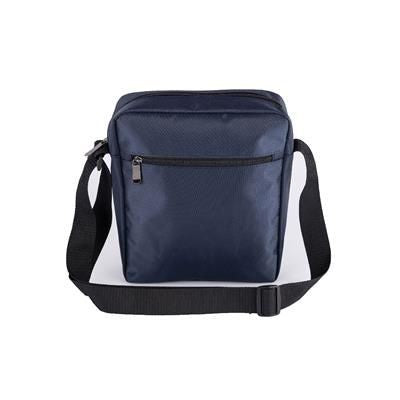 Branded Promotional CHESHIRE COMPACT MESSENGER BAG in Blue Bag From Concept Incentives.