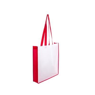 Branded Promotional NON WOVEN BAG with Colour Gusset Bag From Concept Incentives.