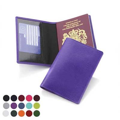 Branded Promotional PASSPORT WALLET with Two Clear Transparent Pockets Passport Holder Wallet From Concept Incentives.