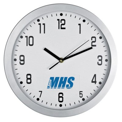 Branded Promotional CRISMA ROUND WALL CLOCK in White Clock From Concept Incentives.