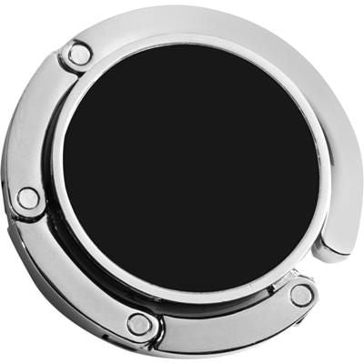 Branded Promotional HOLD UP HANDBAG HANGER HOOK in Black Handbag Hanger From Concept Incentives.