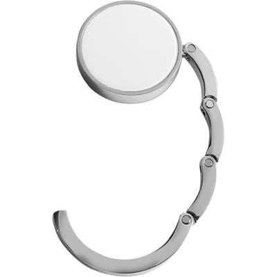 Branded Promotional HOLD UP HANDBAG HANGER HOOK in White Handbag Hanger From Concept Incentives.