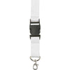 Branded Promotional LANYARD in White with Safety Clip & Key holder Lanyard From Concept Incentives.