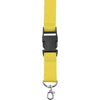 Branded Promotional LANYARD in Yellow with Safety Clip & Key holder Lanyard From Concept Incentives.