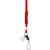 Branded Promotional NYLON LANYARD in Red Lanyard From Concept Incentives.