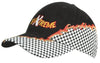 Branded Promotional BRUSHED HEAVY COTTON BASEBALL CAP with Rift Embroidery & Checks Baseball Cap From Concept Incentives.