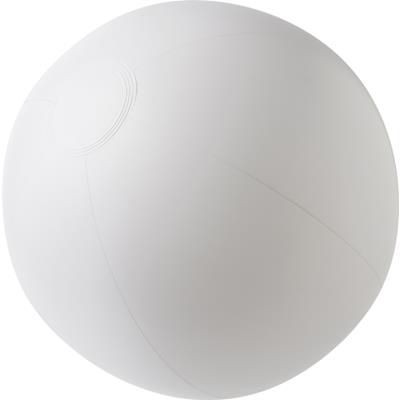 Branded Promotional PVC INFLATABLE BEACH BALL in White Beach Ball From Concept Incentives.