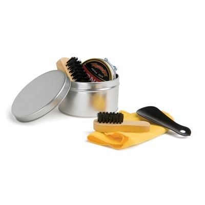 Branded Promotional POLISH SET in Tin Shoe Shine Kit From Concept Incentives.