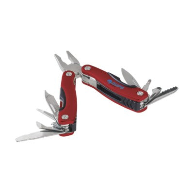 Branded Promotional MICROTOOL MULTI TOOL in Red Multi Tool From Concept Incentives.