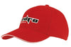 Branded Promotional BRUSHED HEAVY COTTON BASEBALL CAP with Sandwich Trim Baseball Cap From Concept Incentives.