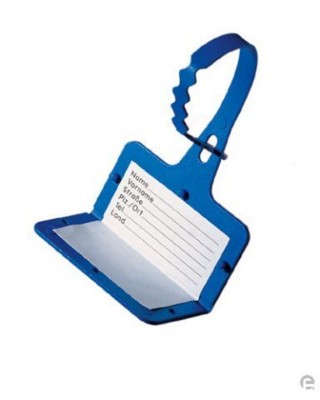 Branded Promotional PLASTIC SECURITY LUGGAGE TAG with Cover Luggage Tag From Concept Incentives.