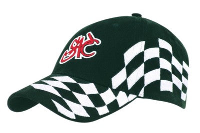 Branded Promotional BRUSHED HEAVY COTTON BASEBALL CAP with Checks Baseball Cap From Concept Incentives.