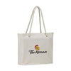 Branded Promotional MICHELLE BEACHBAG in Ecru Beach Bag From Concept Incentives.