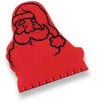 Branded Promotional FATHER CHRISTMAS SANTA CLAUS ICE SCRAPER Ice Scraper From Concept Incentives.