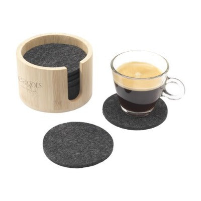Branded Promotional CODY FELT COASTER SET from Concept Incentives