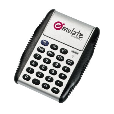 Branded Promotional SNAPLOCK CALCULATOR in Black Calculator From Concept Incentives.