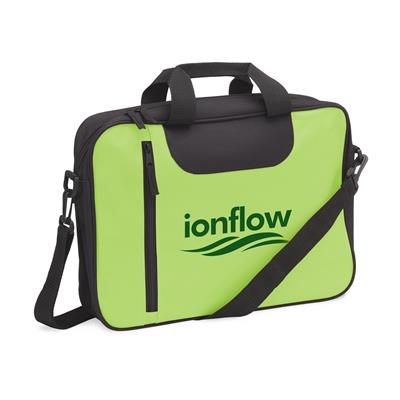 Branded Promotional BIZZBAG DOCUMENT BAG in Lime Bag From Concept Incentives.