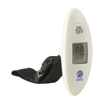 Branded Promotional TRAVELMATE LUGGAGE SCALE in White Scales From Concept Incentives.