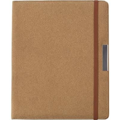 Branded Promotional A4 CORK PORTFOLIO Jotter From Concept Incentives.
