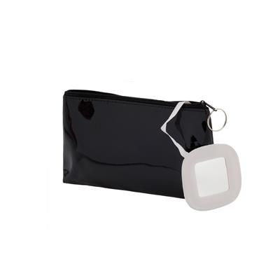 Branded Promotional COSMETICS BAG with Mirror Cosmetics Bag From Concept Incentives.