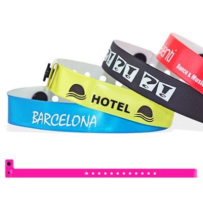Branded Promotional CUSTOM VINYL WRISTBAND 19mm Wrist Band From Concept Incentives.