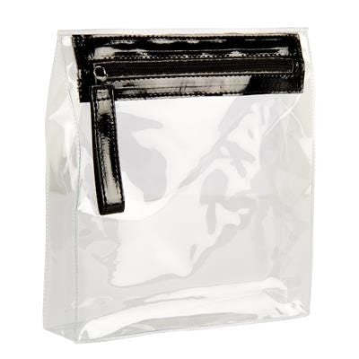Branded Promotional CLEAR TRANSPARENT CLUTCH BAG Cosmetics Bag From Concept Incentives.
