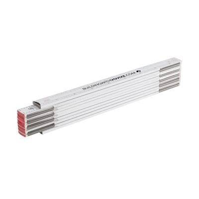 Branded Promotional METRICWOODPRO RULER in White Ruler From Concept Incentives.