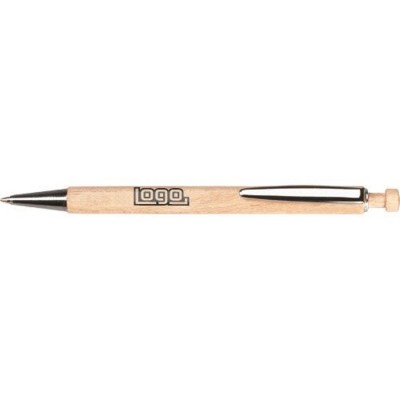 Branded Promotional DERBY BALL PEN in Wood Pen From Concept Incentives.