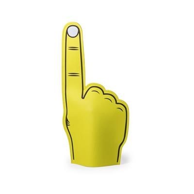 Branded Promotional FOAM HAND in Yellow from Concept Incentives