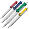 Branded Promotional BALL PEN STRATFORD PLASTIC RETRACTABLE BALL PEN with Smiley Clip & Blue Ink Refill Pen From Concept Incentives.