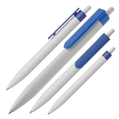 Branded Promotional BALL PEN SARAGOSSA in Blue Pen From Concept Incentives.