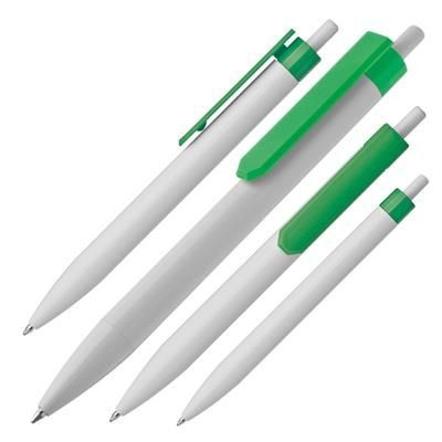 Branded Promotional BALL PEN SARAGOSSA in Green Pen From Concept Incentives.