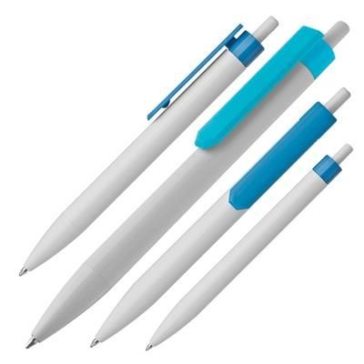 Branded Promotional BALL PEN SARAGOSSA in Teal Pen From Concept Incentives.