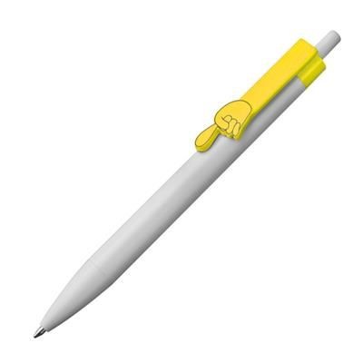 Branded Promotional BALL PEN NEVES in Yellow Pen From Concept Incentives.