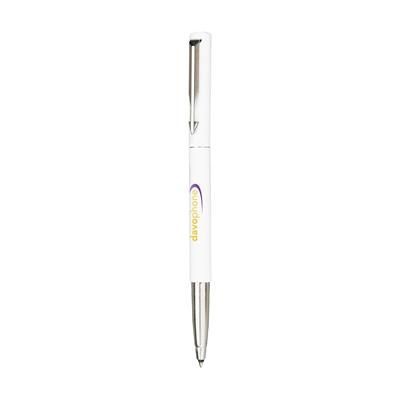 Branded Promotional PARKER ROLLERBALL PEN in White Pen From Concept Incentives.