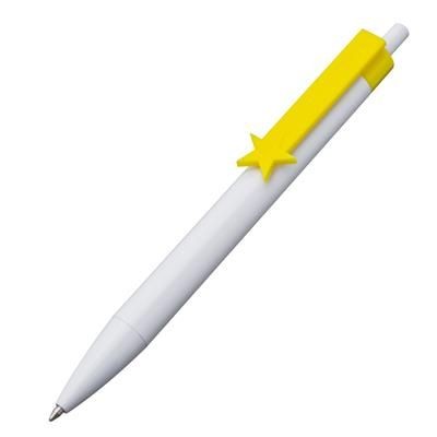 Branded Promotional BALL PEN DUIVEN in Yellow Pen From Concept Incentives.