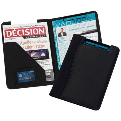 Branded Promotional POLYESTER PICO CLIPBOARD in Black Clipboard From Concept Incentives.