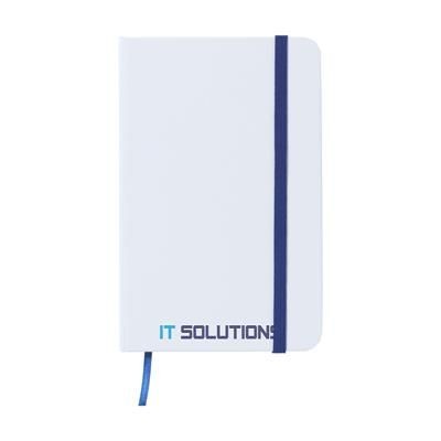 Branded Promotional WHITENOTE A6 NOTE BOOK in Blue Note Pad From Concept Incentives.
