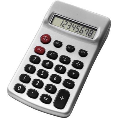 Branded Promotional POCKET CALCULATOR in Silver Calculator From Concept Incentives.