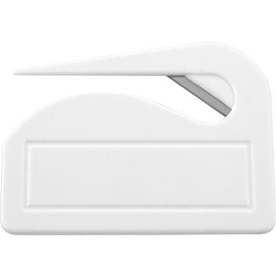 Branded Promotional LETTER OPENER in White Letter Opener From Concept Incentives.